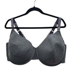 Adore Me N4251AMX Heather Gray Maternity Full Figure Underwire Nursing Bra 44G‎